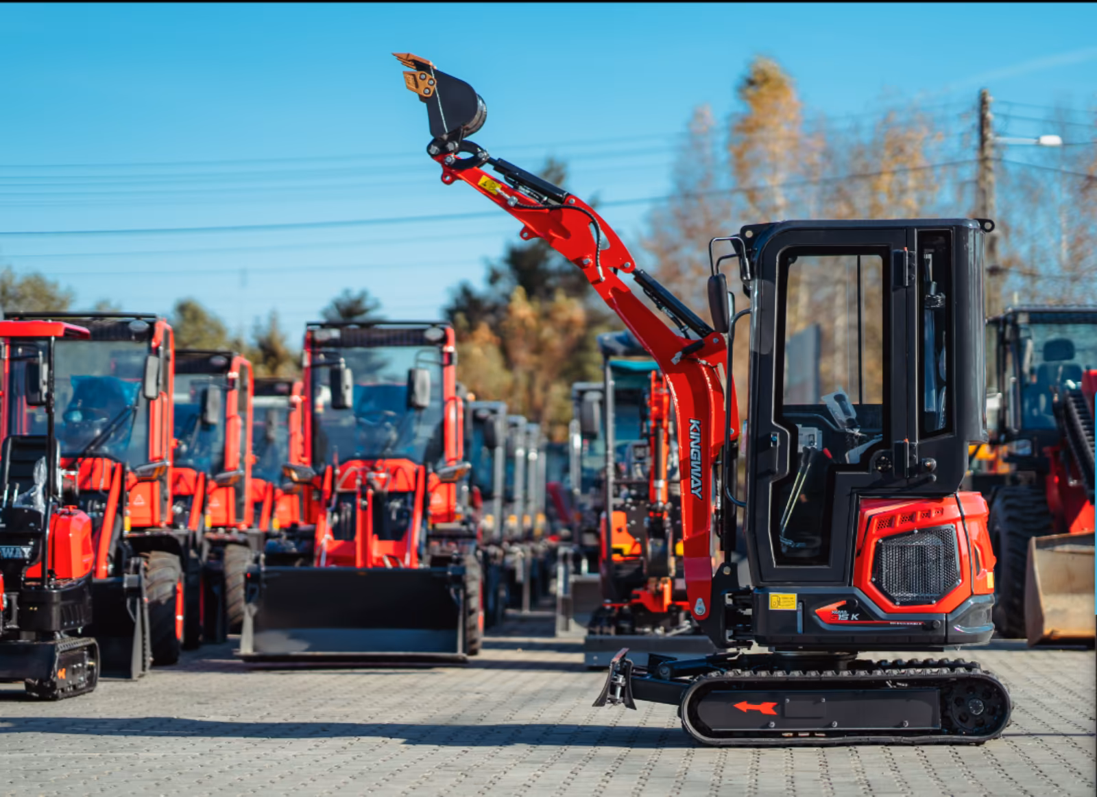 KINGWAY YAMA S15K Kubota Kabine Plus Hammer und Reißzahn Gesamtansicht